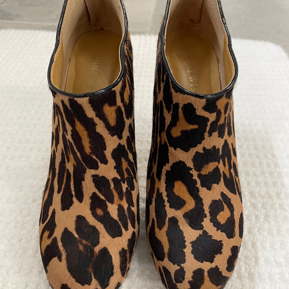 Nine West Leopard Print Booties, Size6.5 - image 5